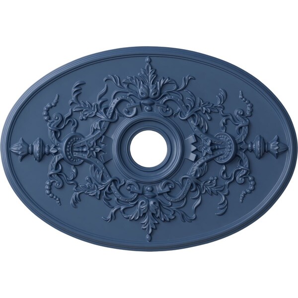 Ekena Millwork Alexa Ceiling Medallion (Canopies up to 5 5/8"), 30 3/4"W x 21 1/4"H x 3 7/8"ID x 1 5/8"P, Americana CM21X30ALAMF - main